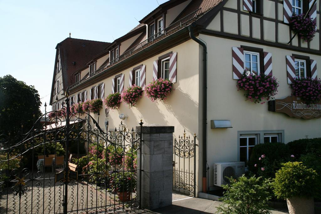 Hotel Brauereigasthof Landwehr-Braeu Reichelshofen Buitenkant foto